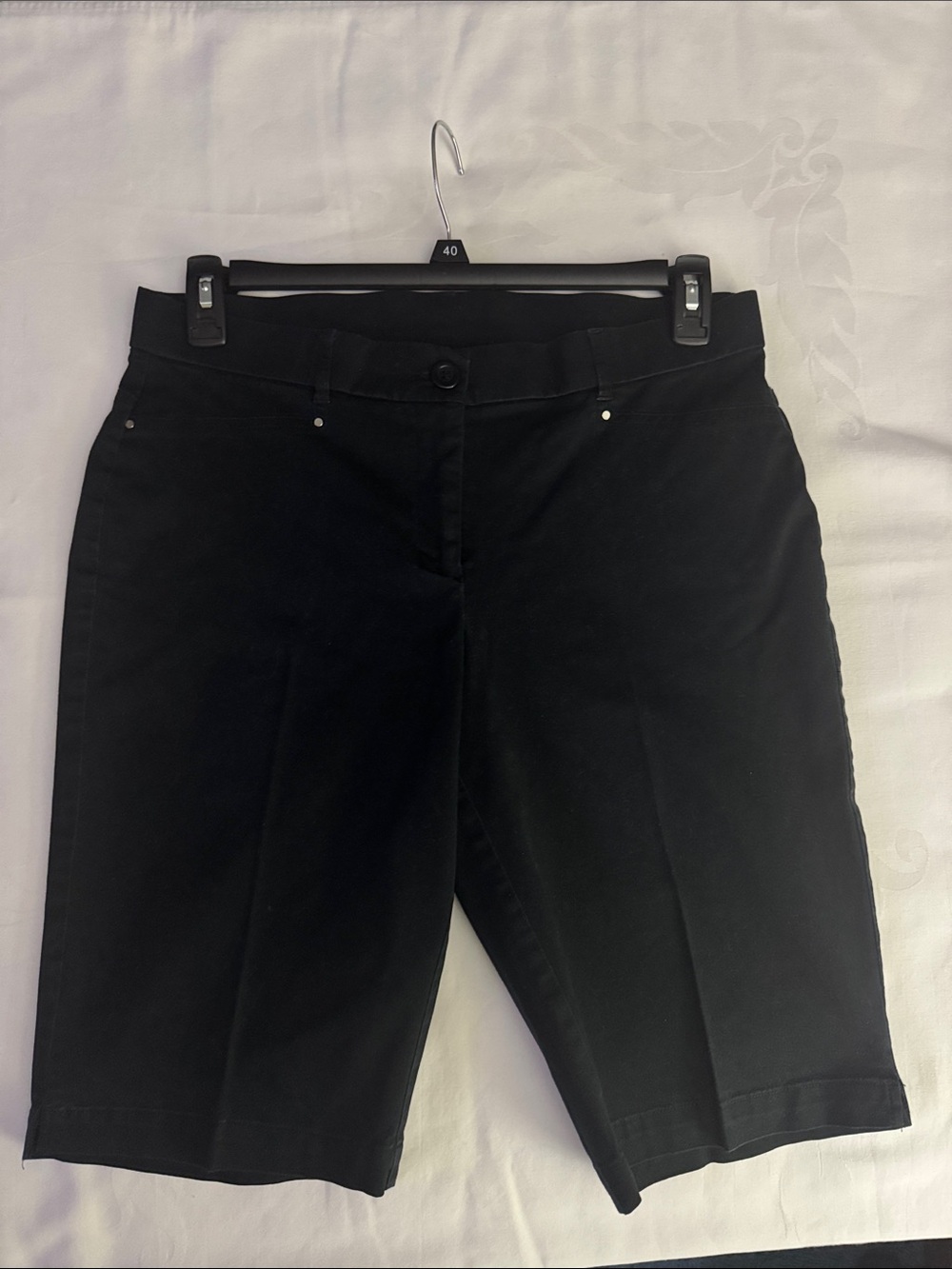 EC Kim Rogers Petite black shorts. Size 12P